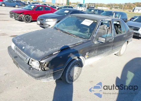 1990 Saab 9000 z USA, uszkodzony, nr VIN YS3CL58L8L2001799